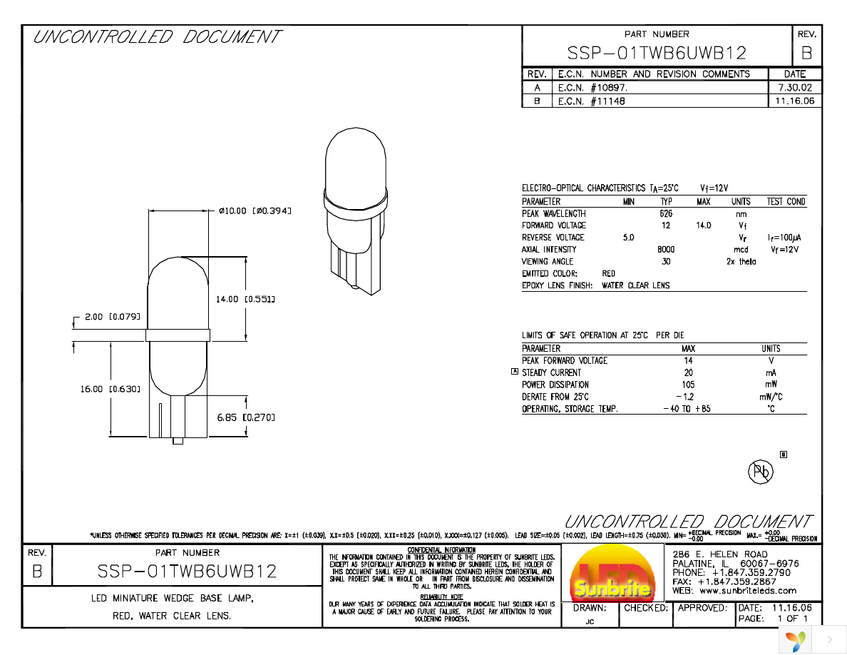 SSP-01TWB6UWB12 Page 1