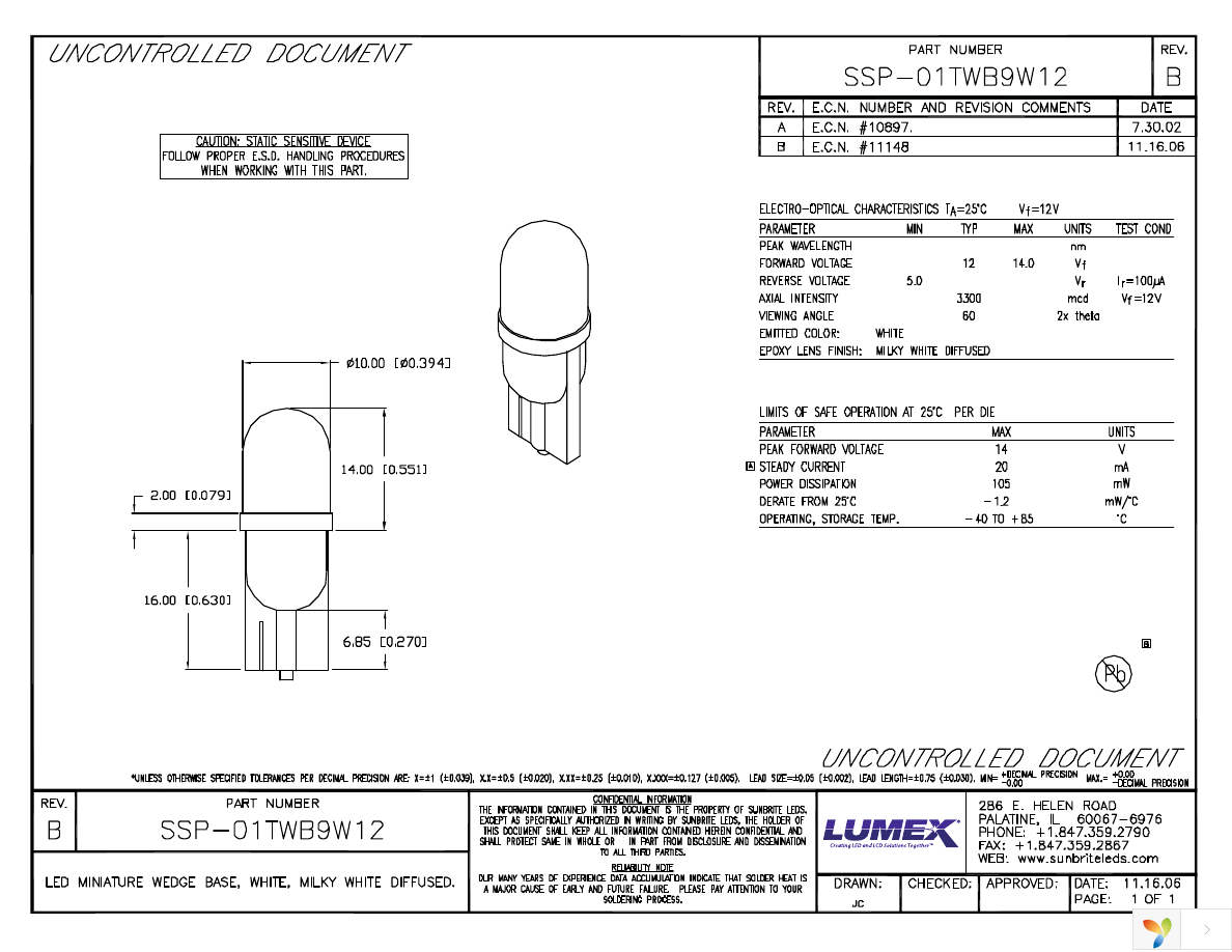 SSP-01TWB9W12 Page 1