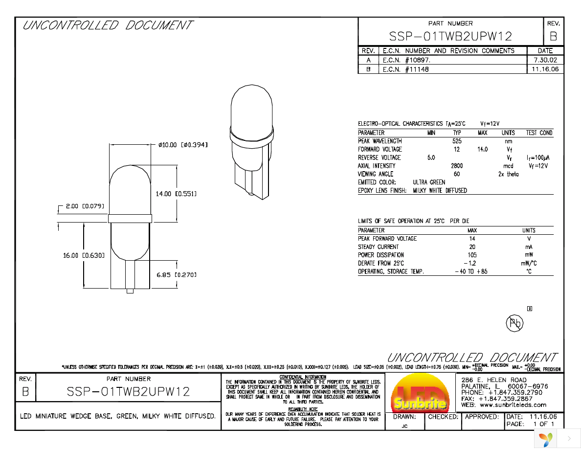 SSP-01TWB2UPW12 Page 1