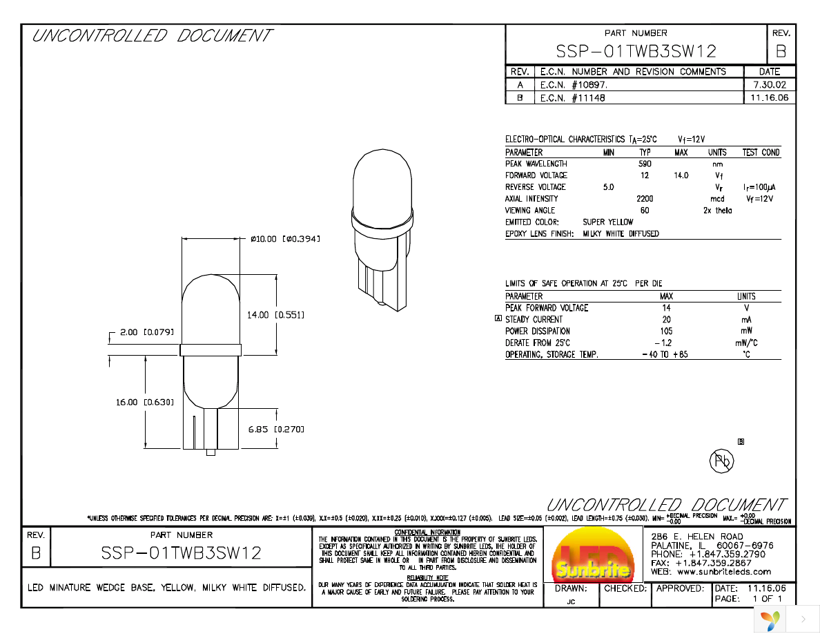 SSP-01TWB3SW12 Page 1