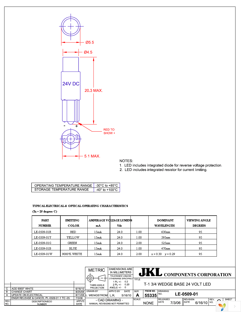 LE-0509-01W Page 1