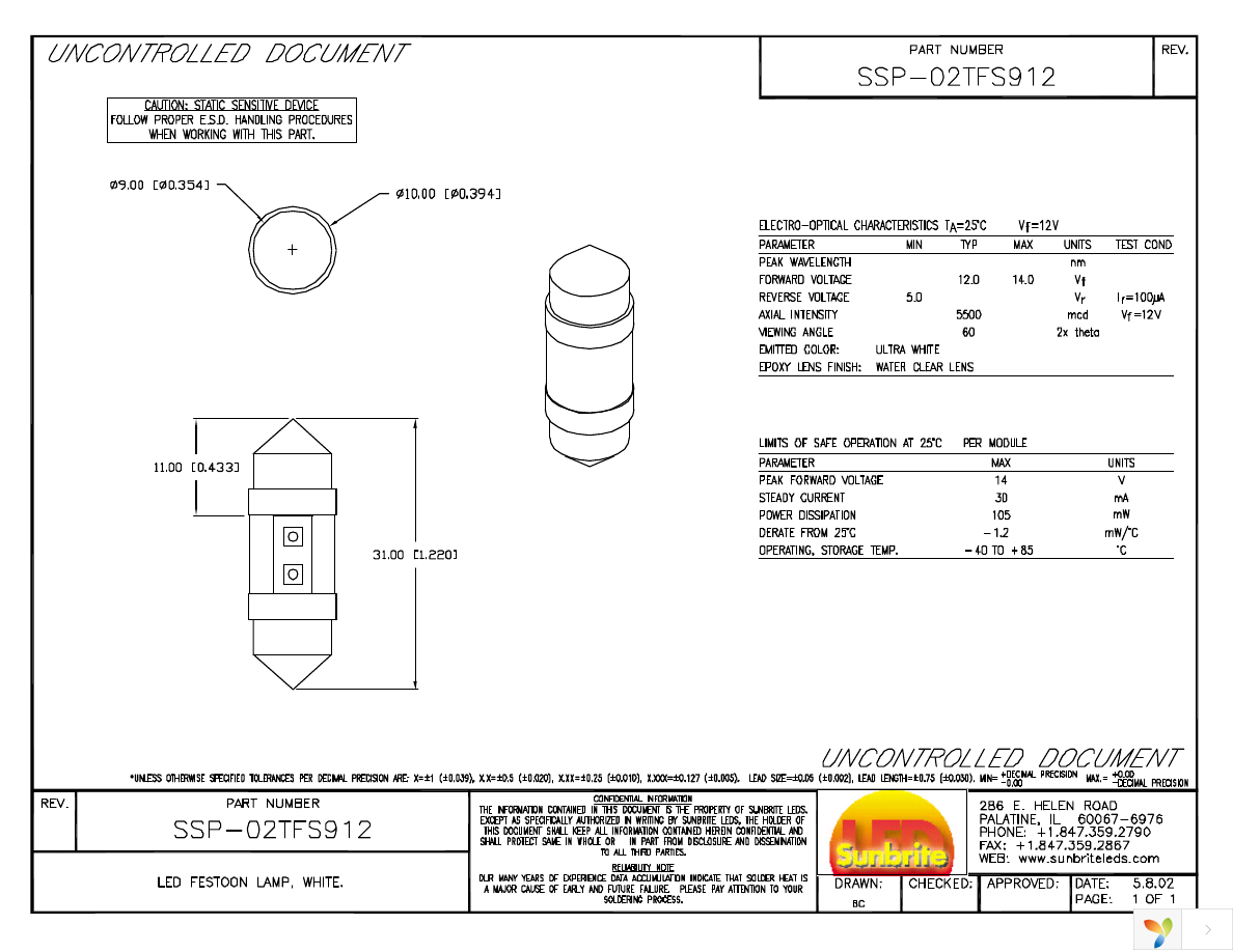 SSP-02TFS912 Page 1