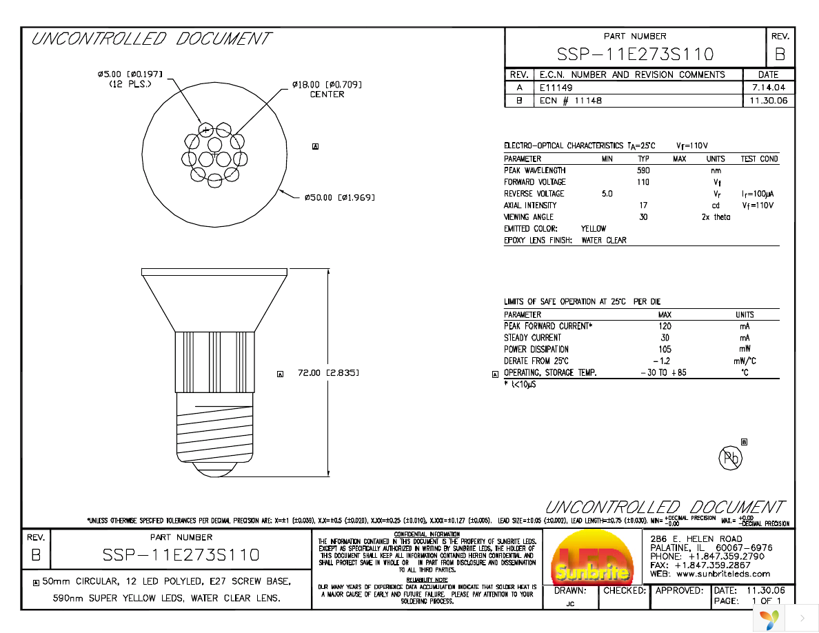 SSP-11E273S110 Page 1