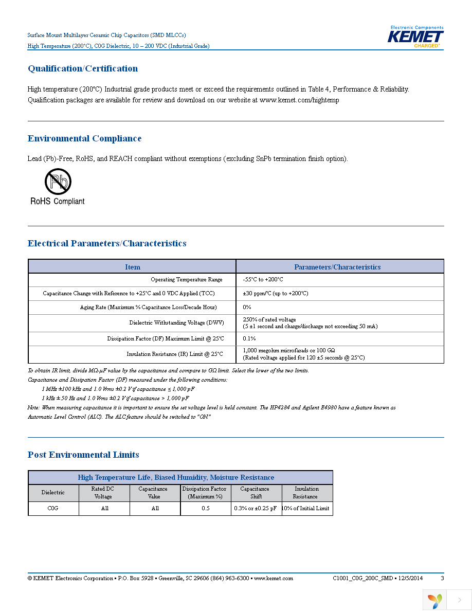 C0805H102J1GACT500 Page 3