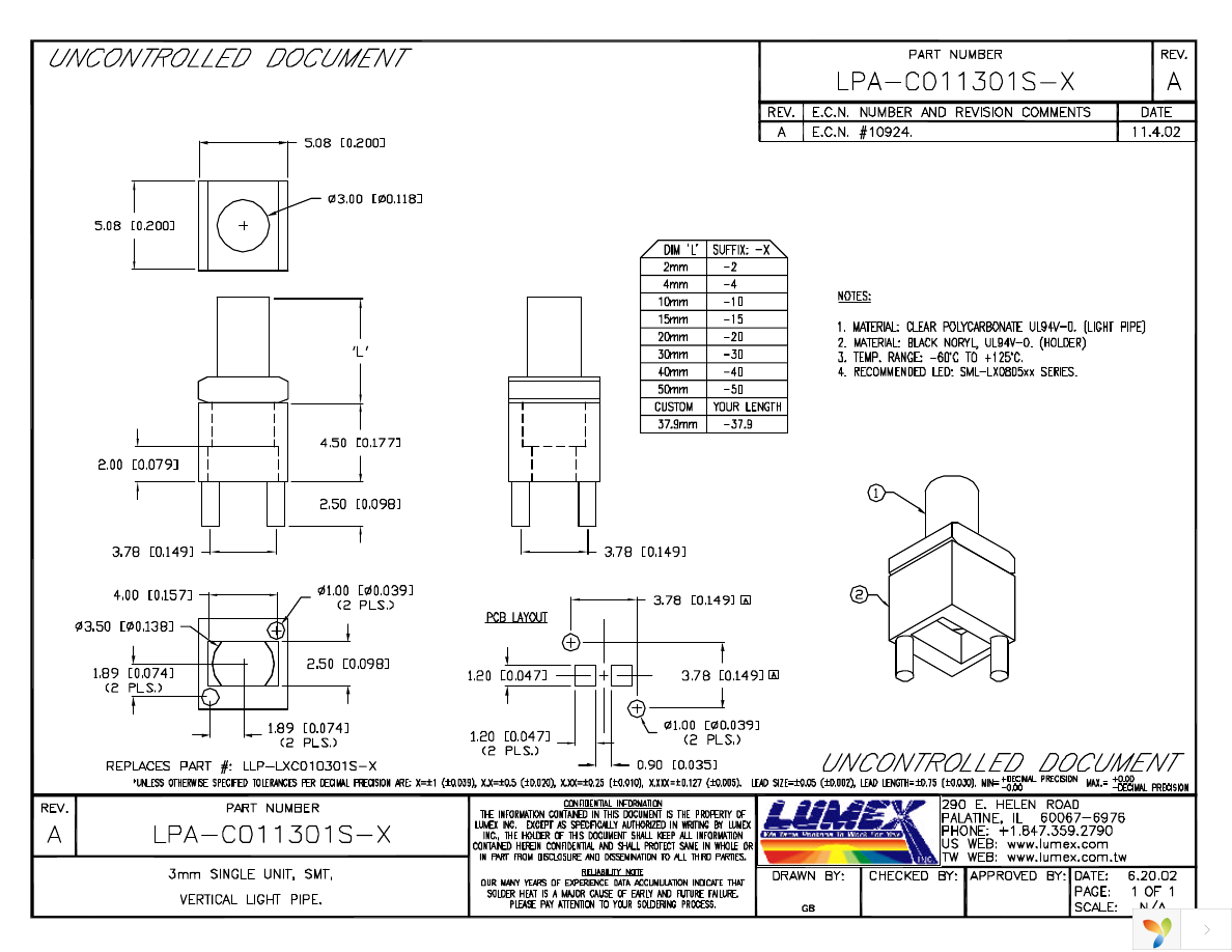 LPA-C011301S-10 Page 1