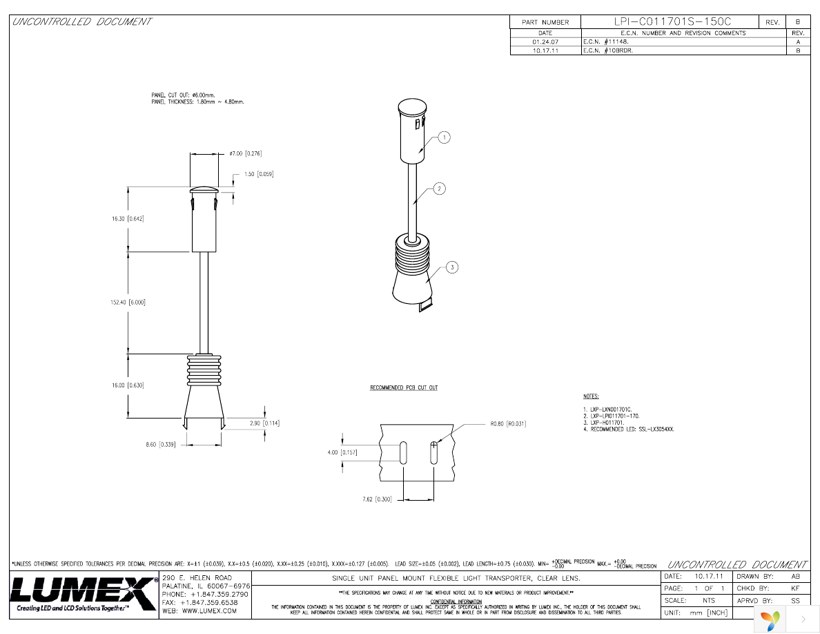 LPI-C011701S-150C Page 1