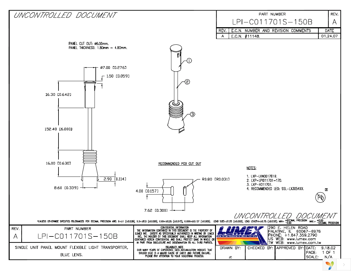 LPI-C011701S-150B Page 1