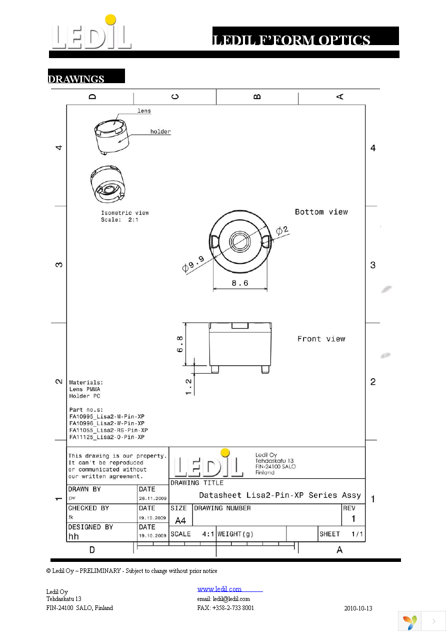 FP11055_LISA2-RS-PIN Page 7