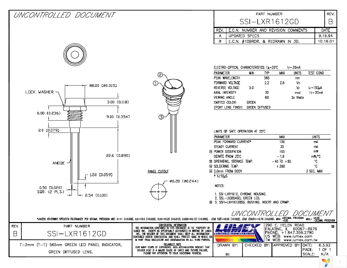 SSI-LXR1612GD Page 1