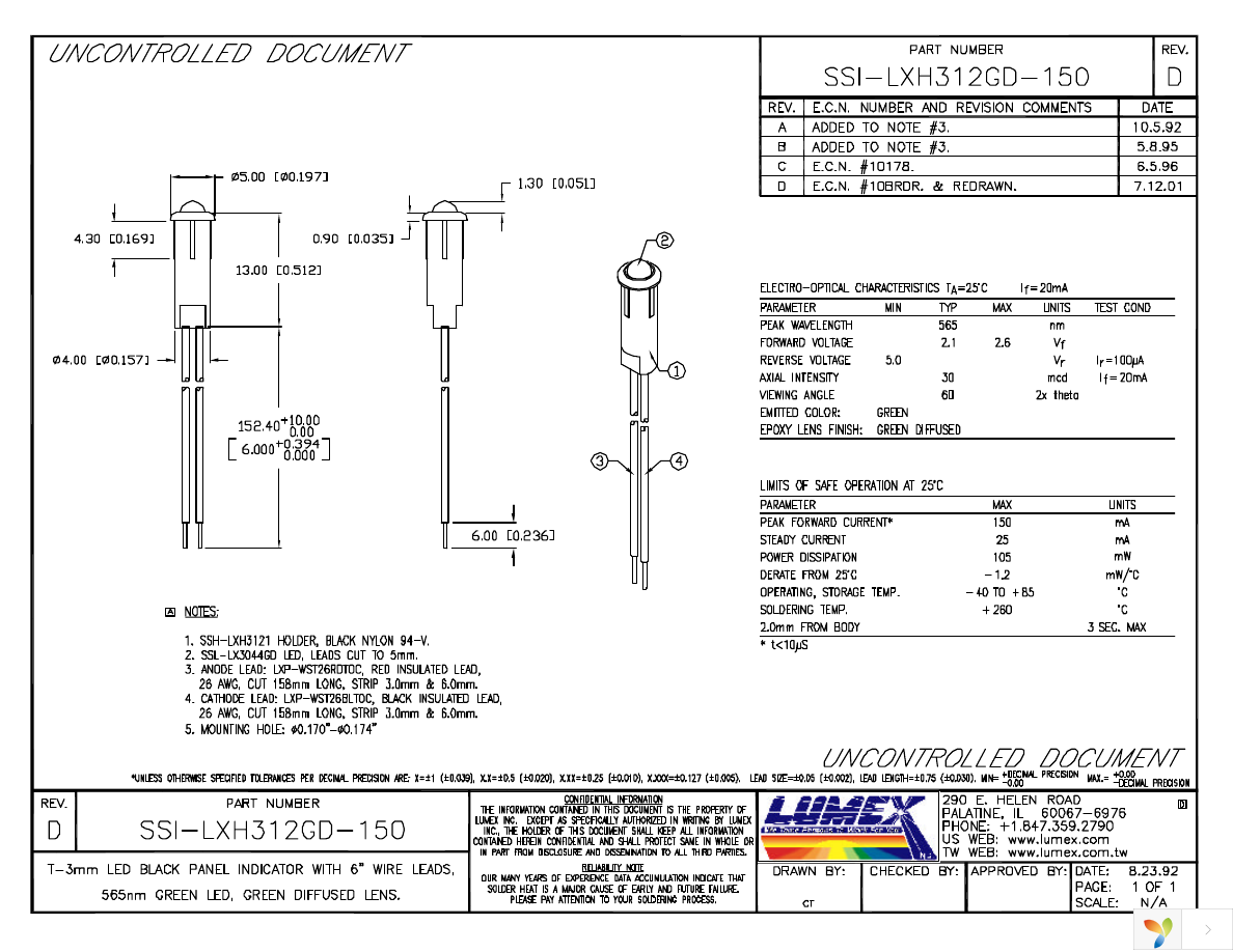 SSI-LXH312GD-150 Page 1