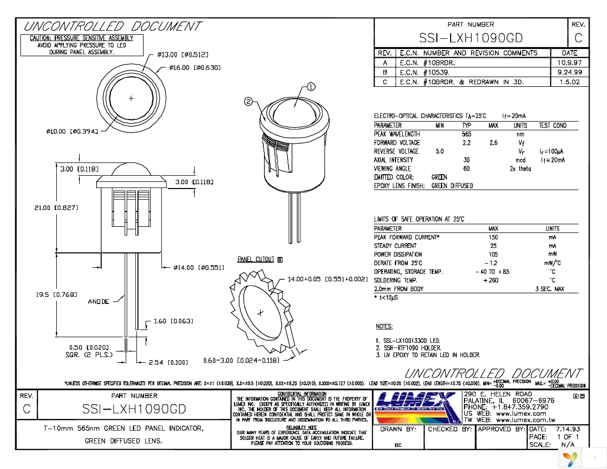 SSI-LXH1090GD Page 1