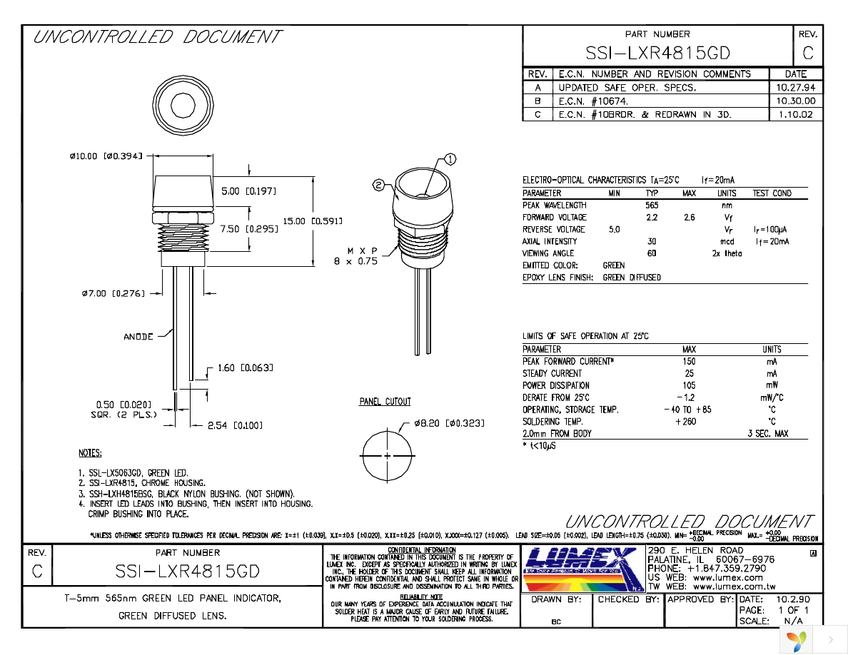 SSI-LXR4815GD Page 1