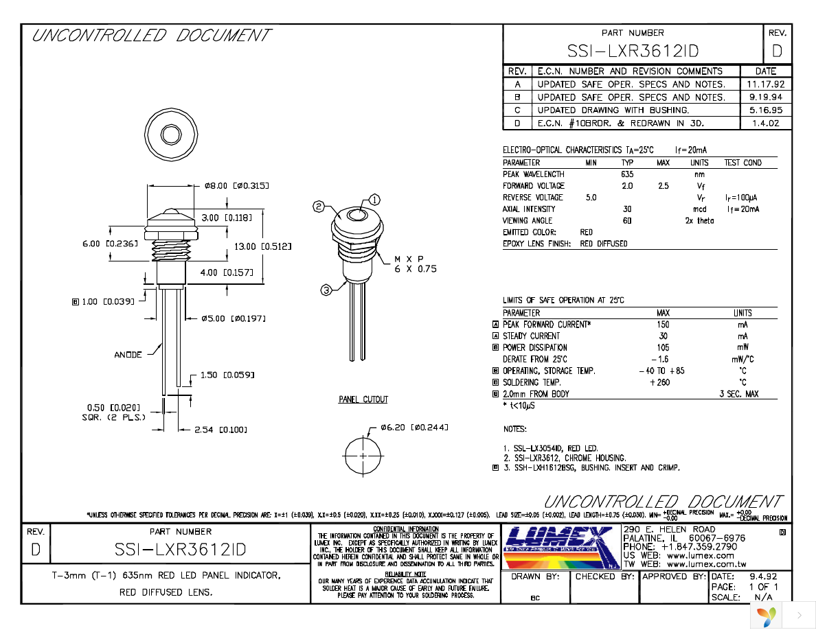 SSI-LXR3612ID Page 1