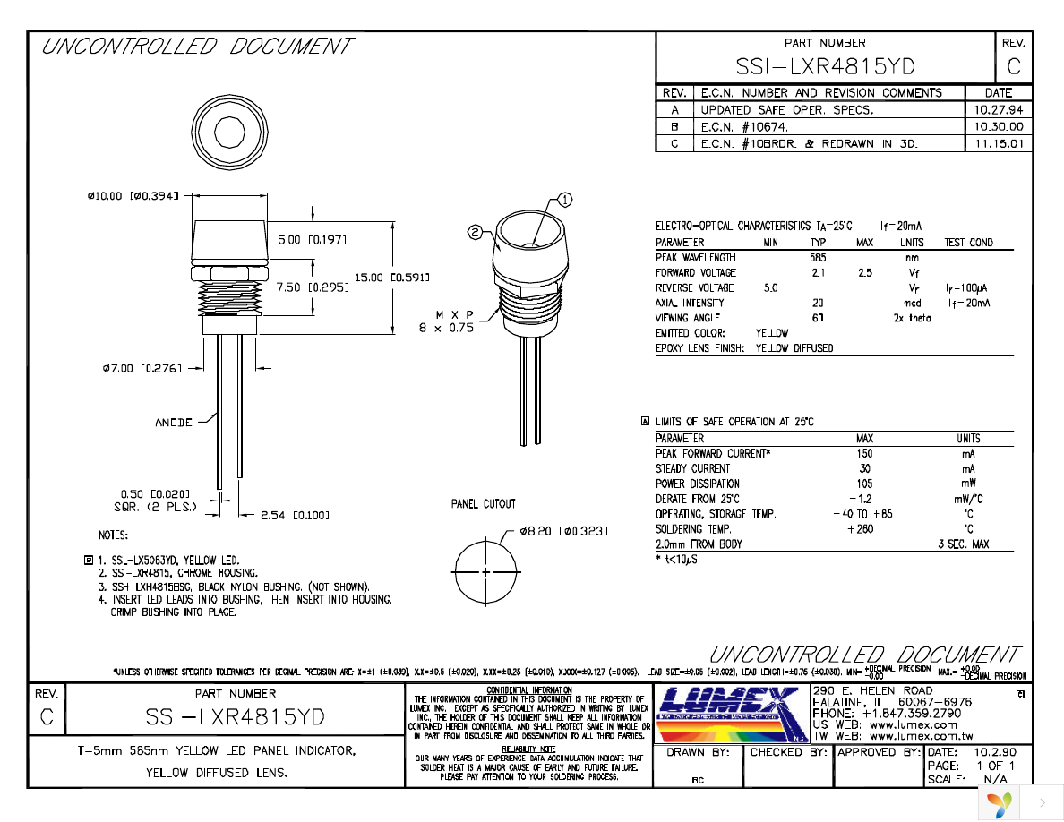 SSI-LXR4815YD Page 1