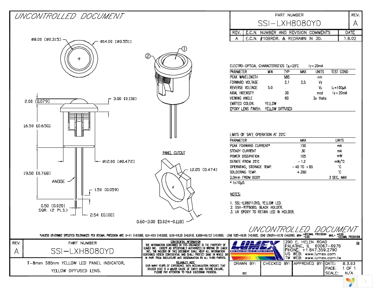 SSI-LXH8080YD Page 1