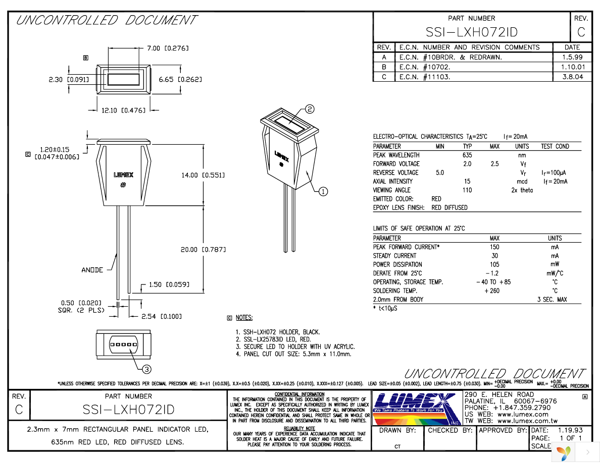 SSI-LXH072ID Page 1