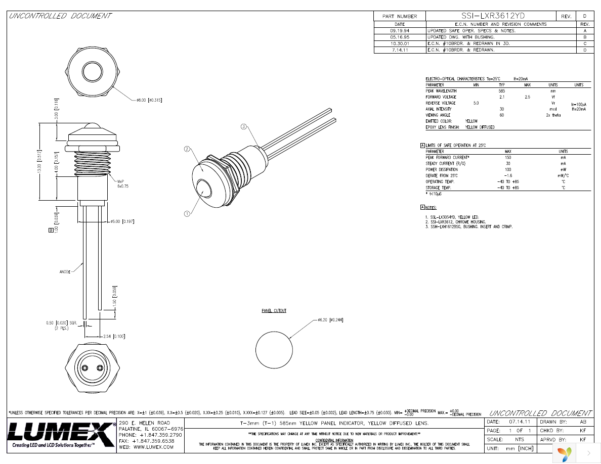 SSI-LXR3612YD Page 1