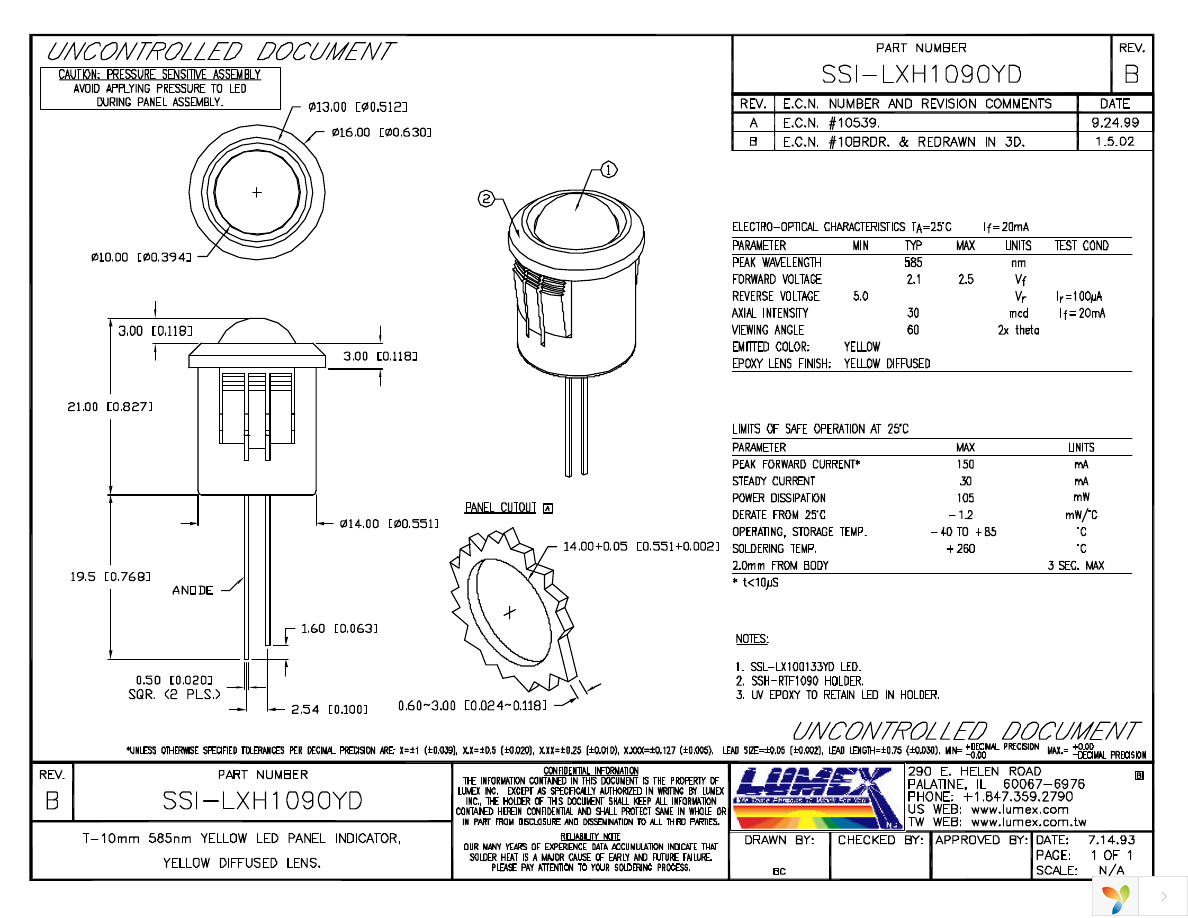 SSI-LXH1090YD Page 1