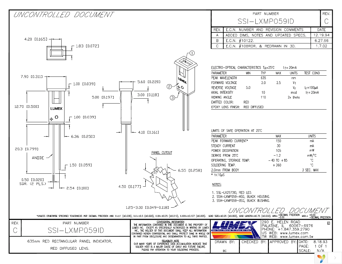 SSI-LXMP059ID Page 1