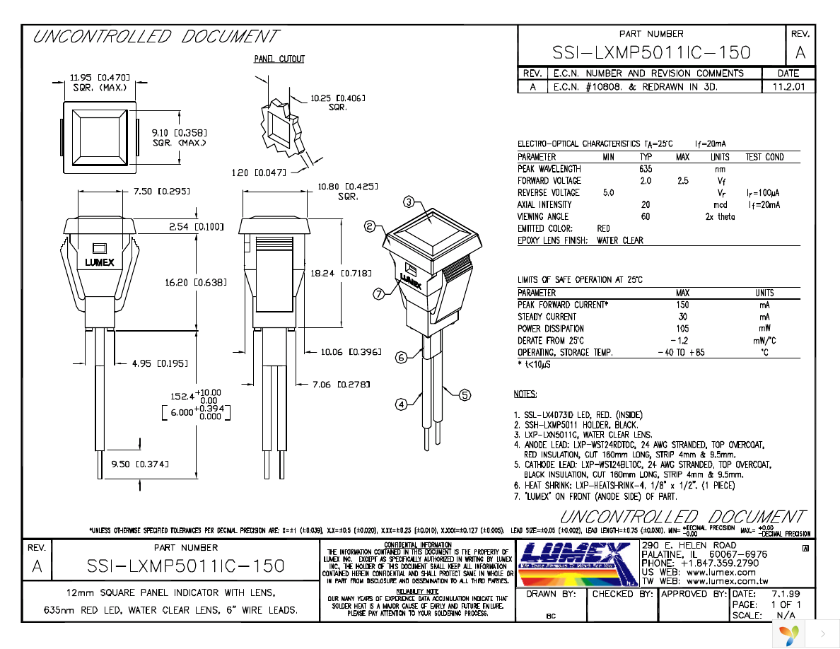 SSI-LXMP5011IC-150 Page 1