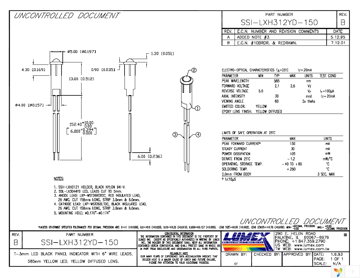 SSI-LXH312YD-150 Page 1