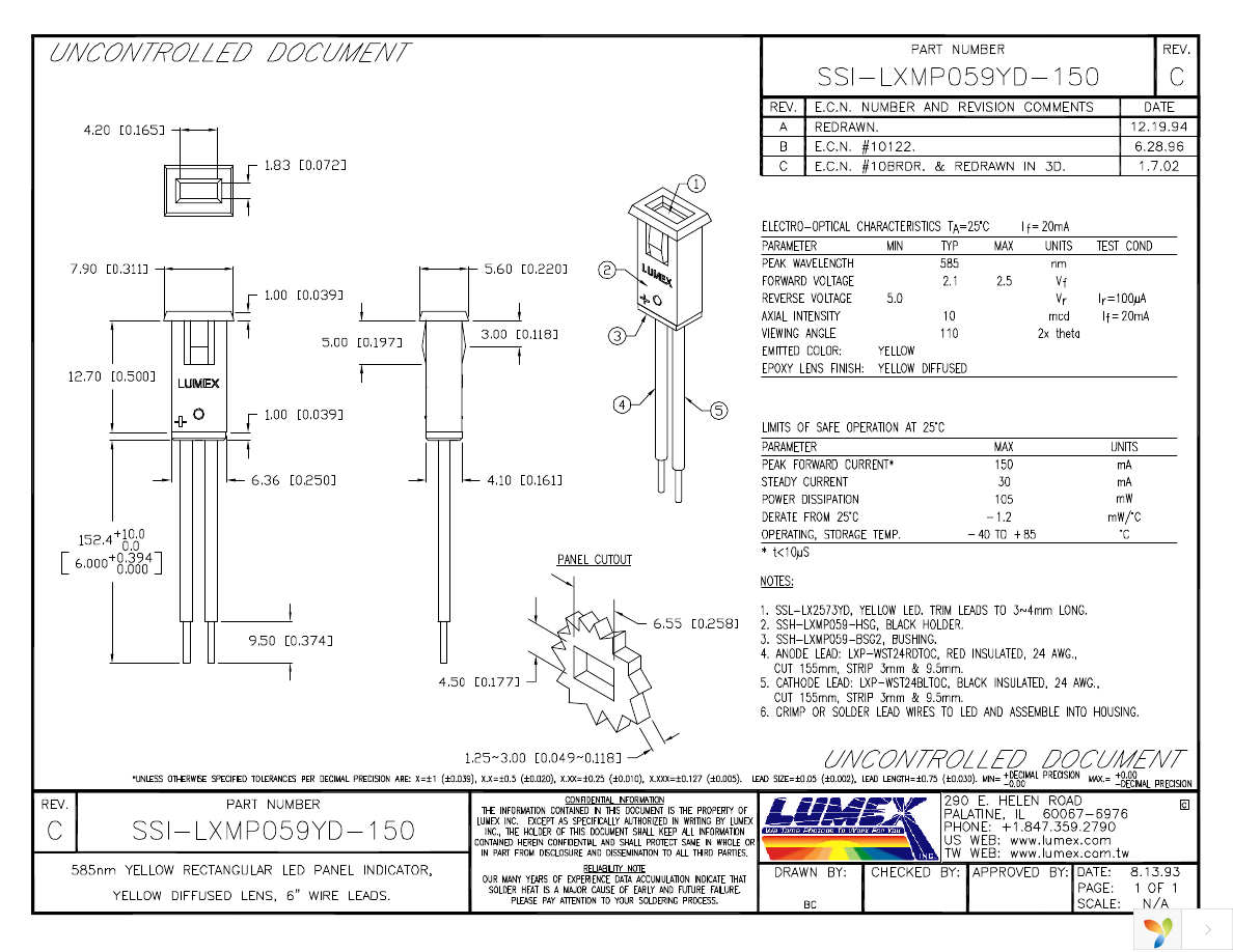 SSI-LXMP059YD-150 Page 1