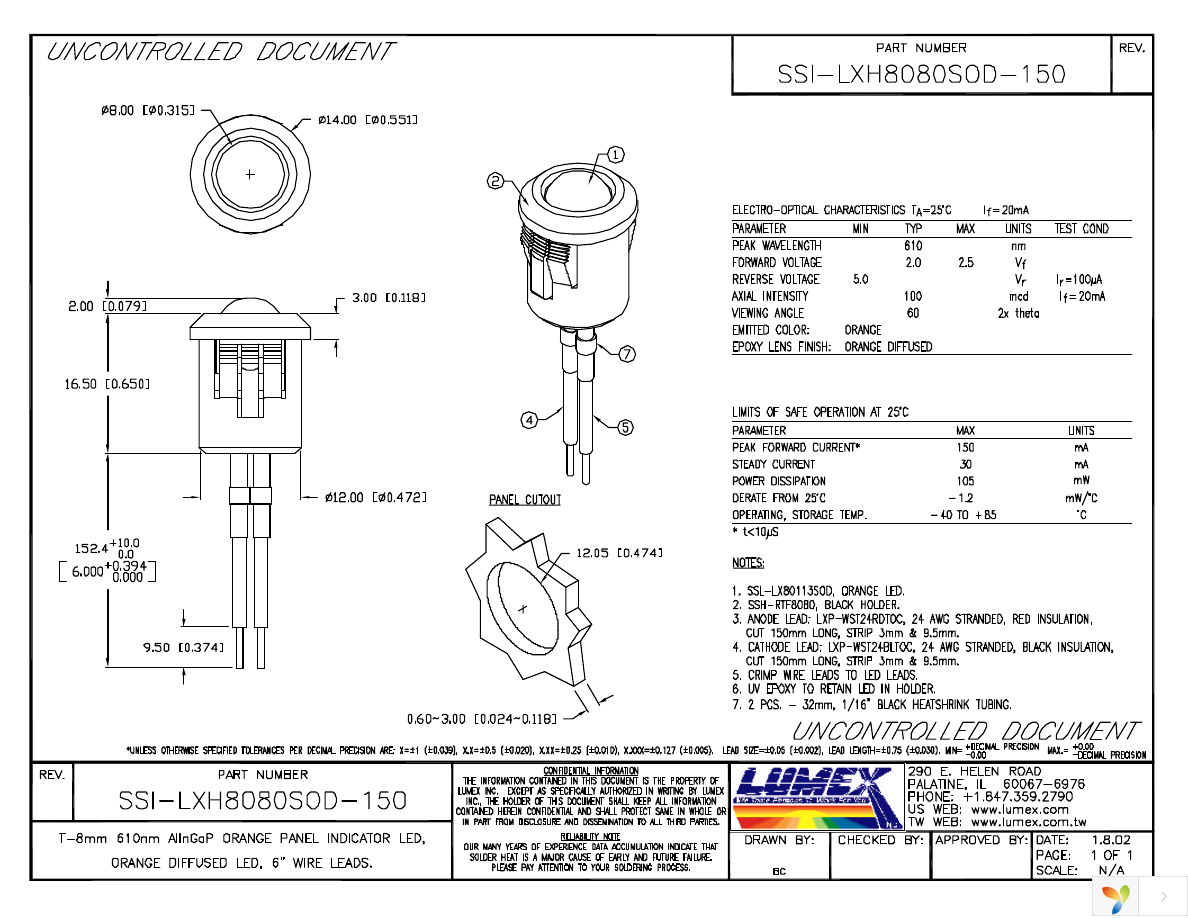 SSI-LXH8080SOD-150 Page 1