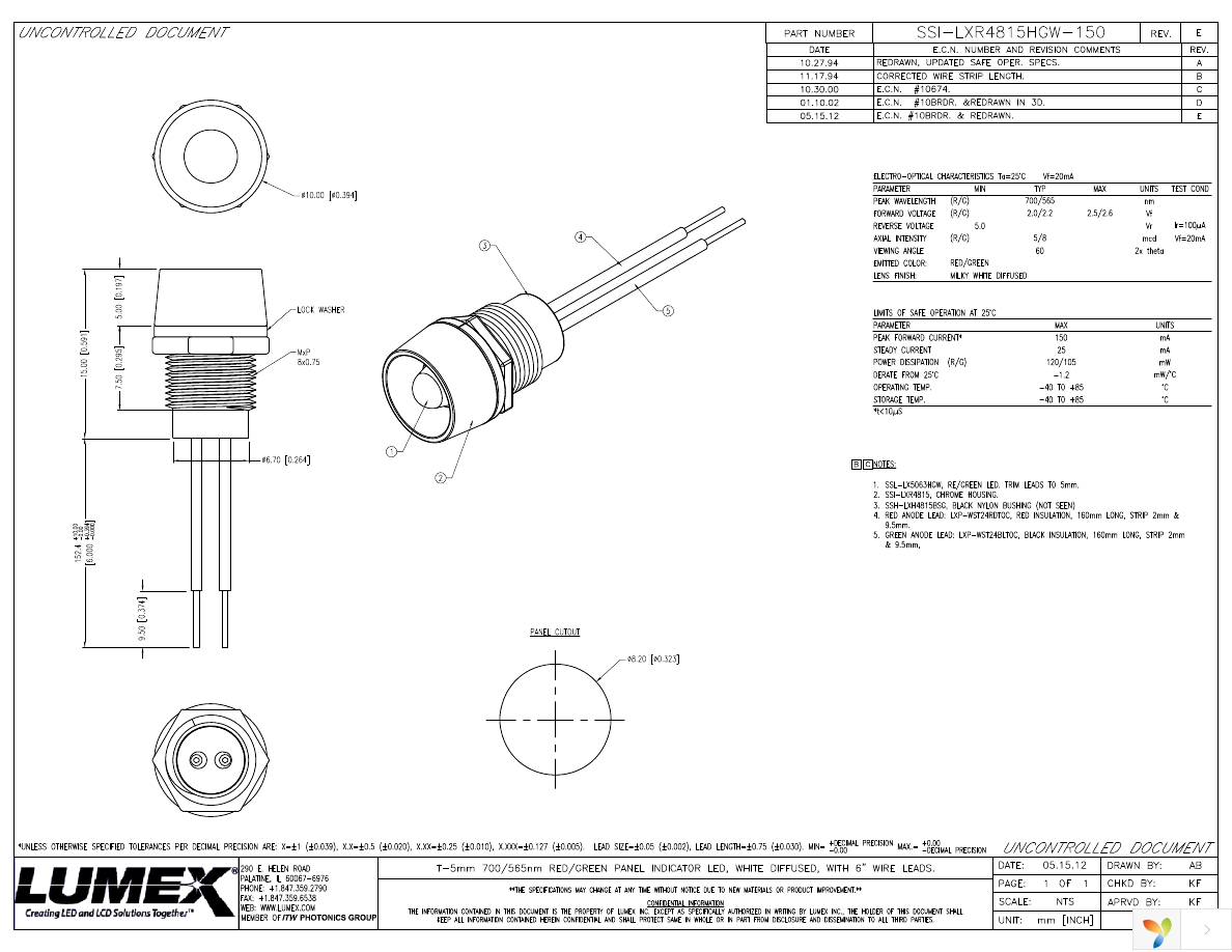 SSI-LXR4815HGW-150 Page 1