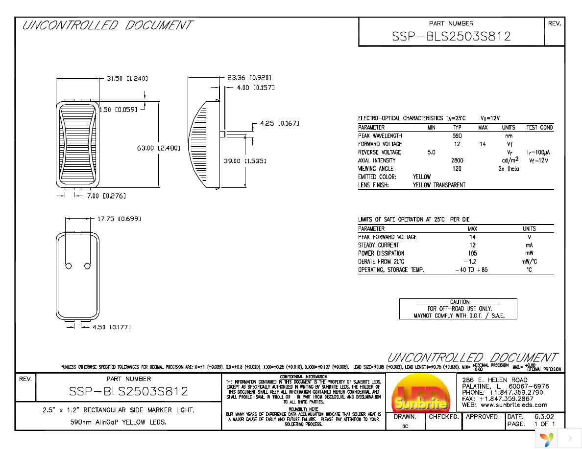 SSP-BLS2503S812 Page 1