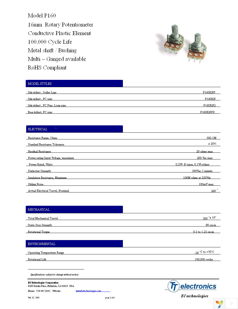 P160KN2-4QC20B10K Page 1