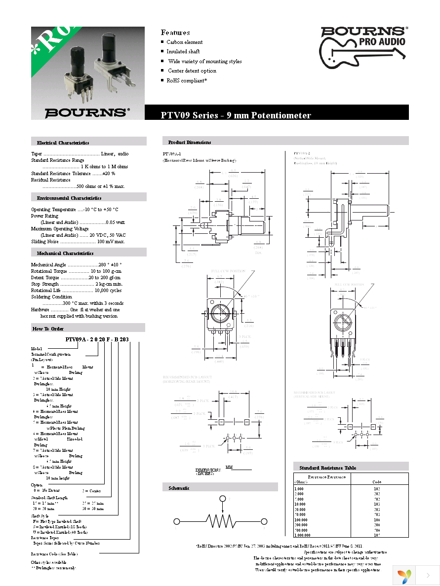 PTV09A-4015U-B103 Page 1