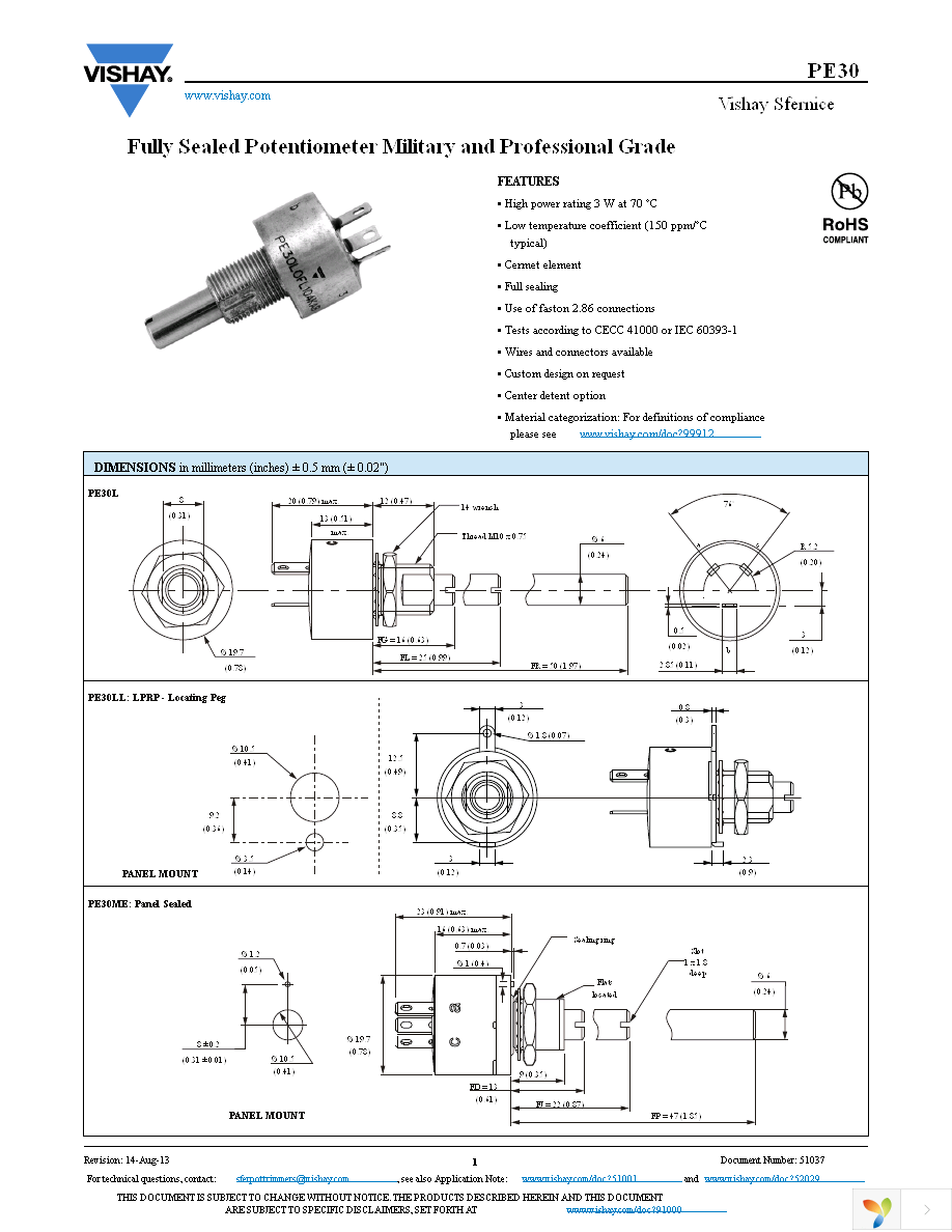 PE30L0FL472KAB Page 1