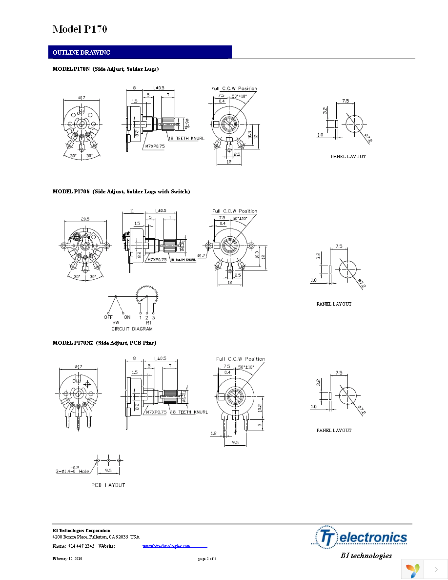 P170N2-QC25BR1K Page 3