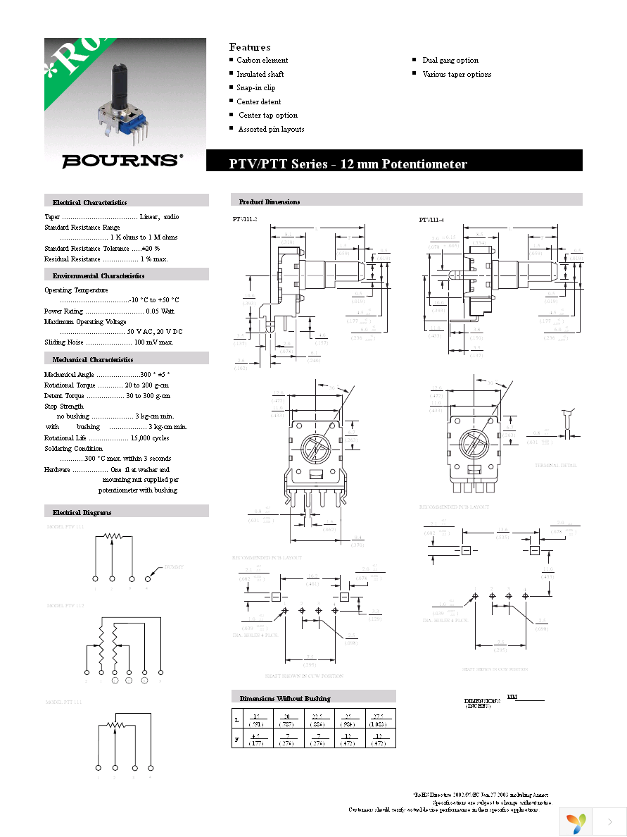 PTV112-4420A-B103 Page 1