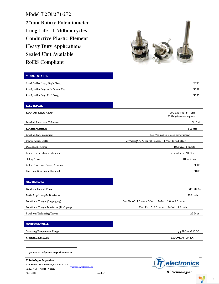 P270-SF21BR10K Page 1