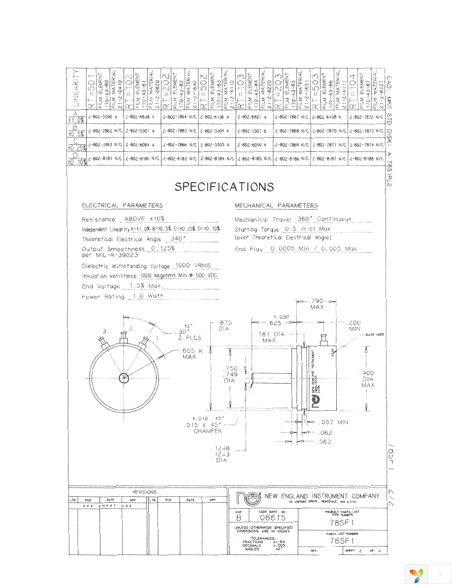 78SF1D502 Page 1