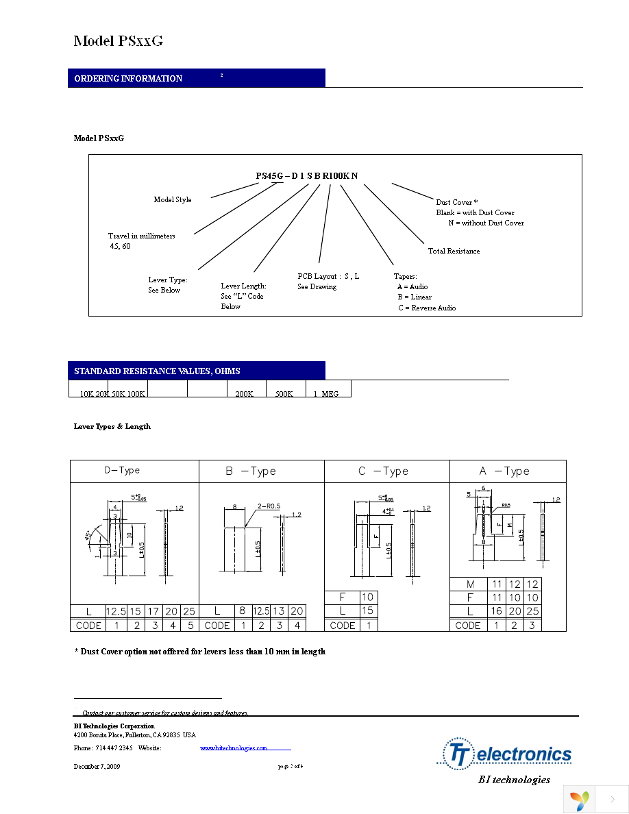 PS45G-C1LBR10KN Page 2