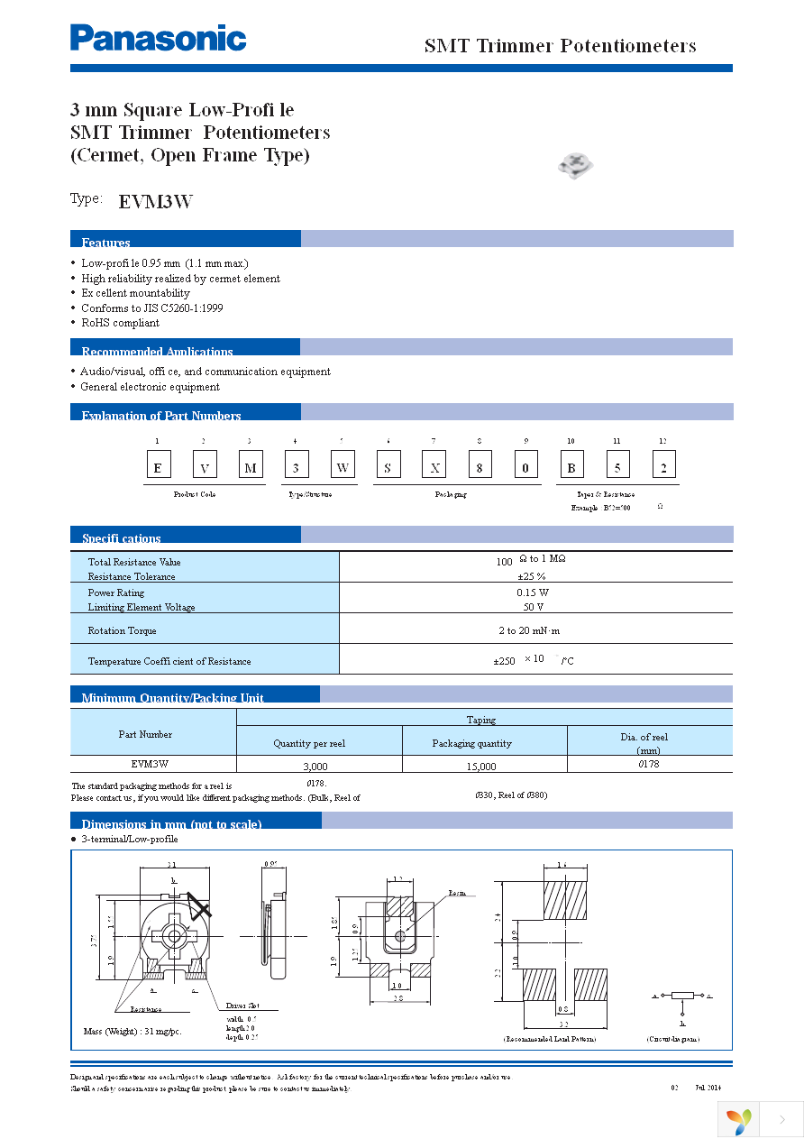 EVM-3WSX80B12 Page 1