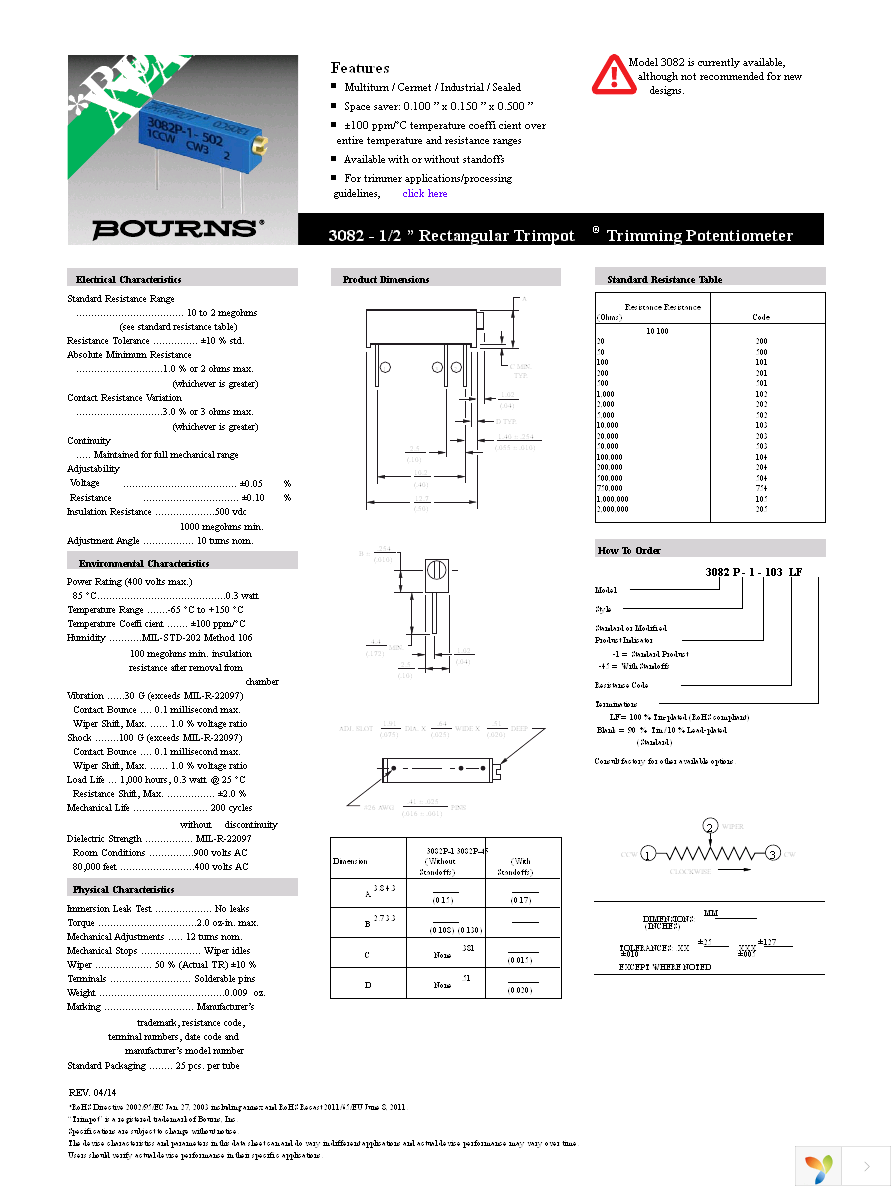 3082P-1-203LF Page 1