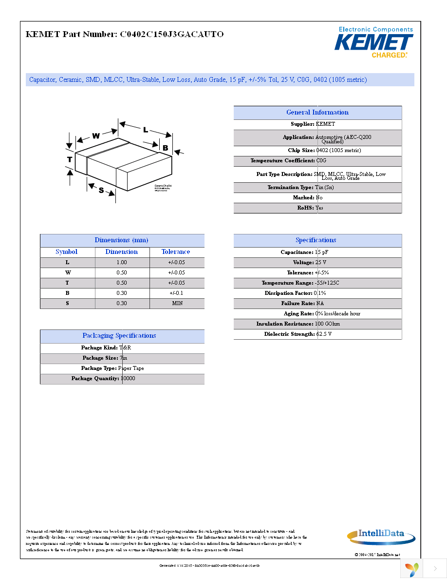 C0402C150J3GACAUTO Page 1