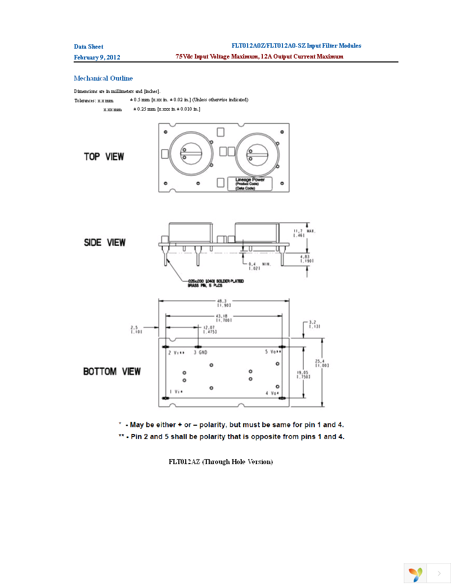 FLT012A0-SZ Page 10