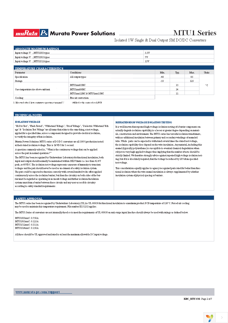 MTU1S0505MC Page 2