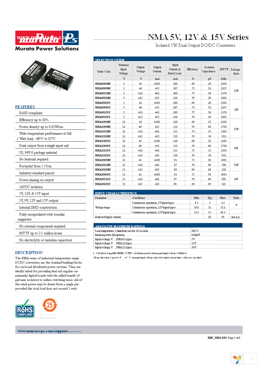 NMA0505SC Page 1