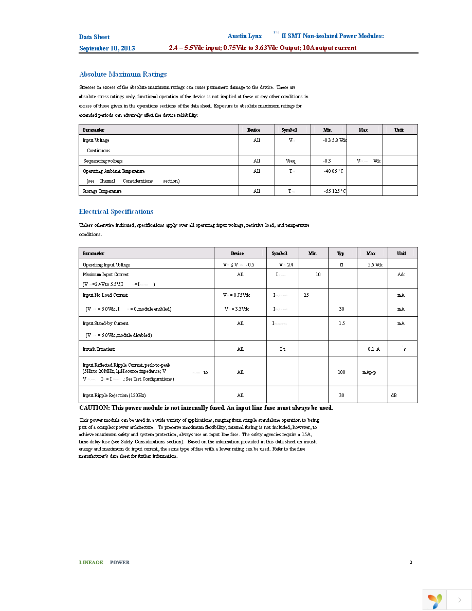 ATH010A0X3-SRZ Page 2