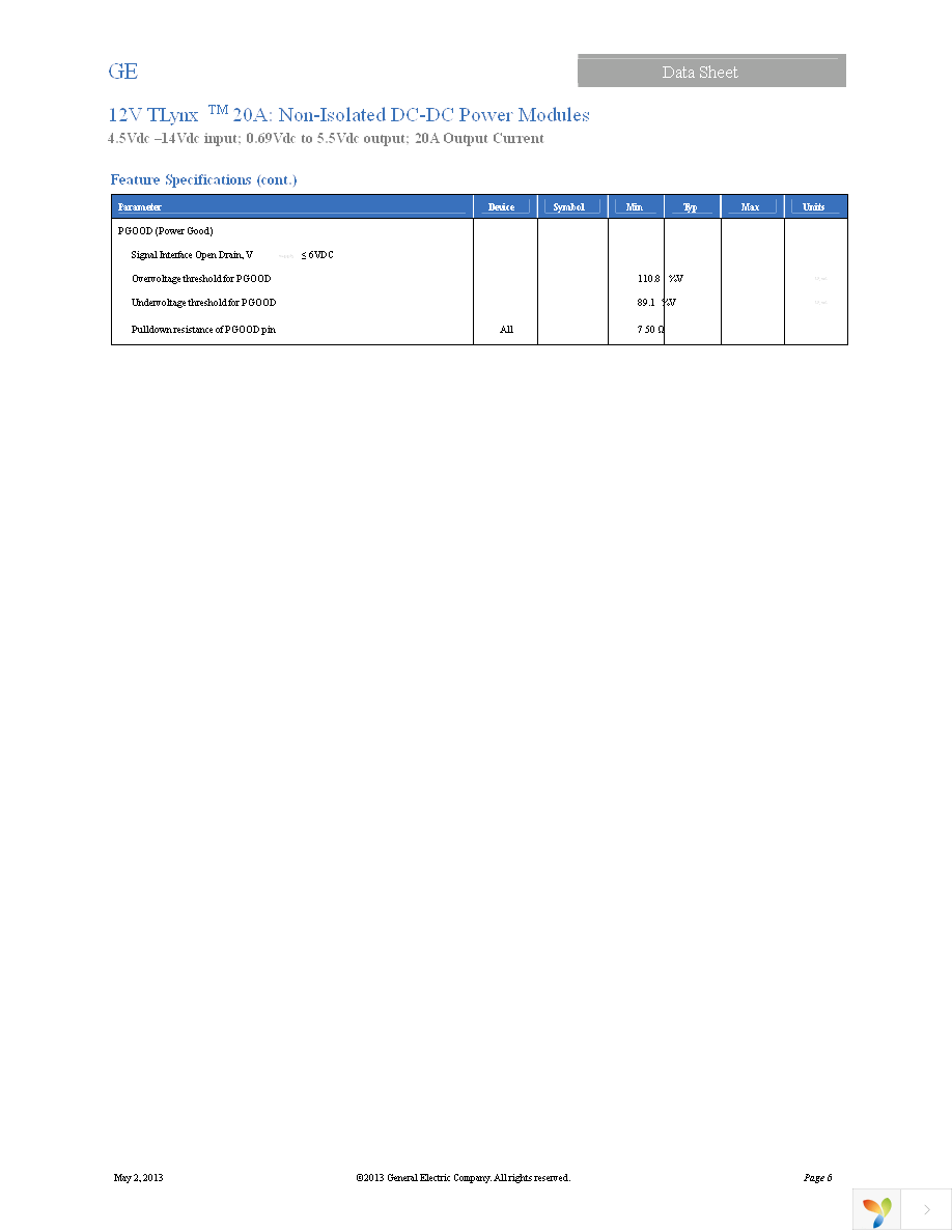 APTS020A0X3-SRZ Page 6