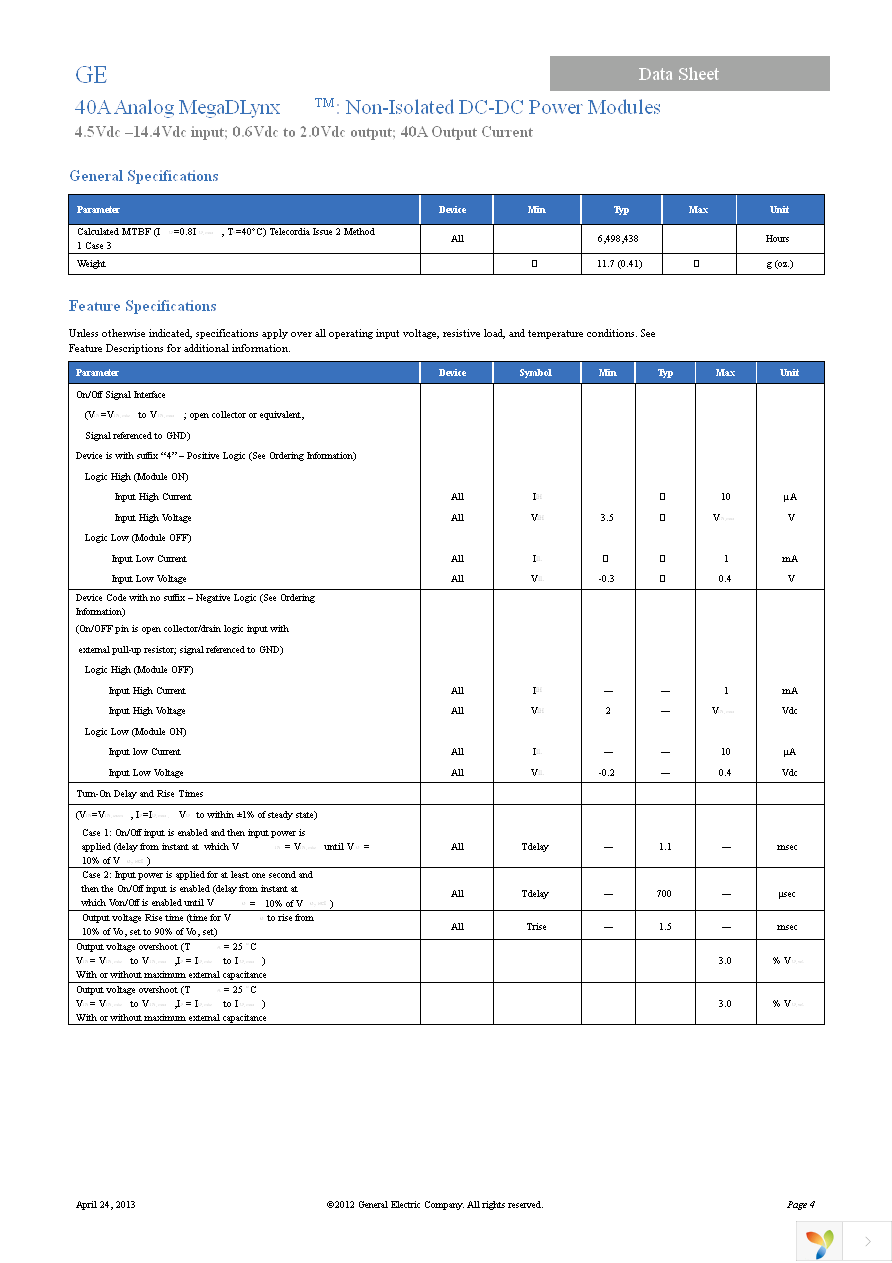 MVT040A0X3-SRPHZ Page 4