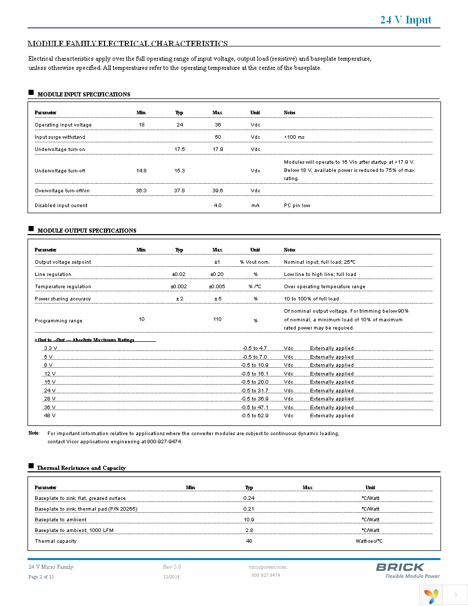 V24C5C50BL Page 2