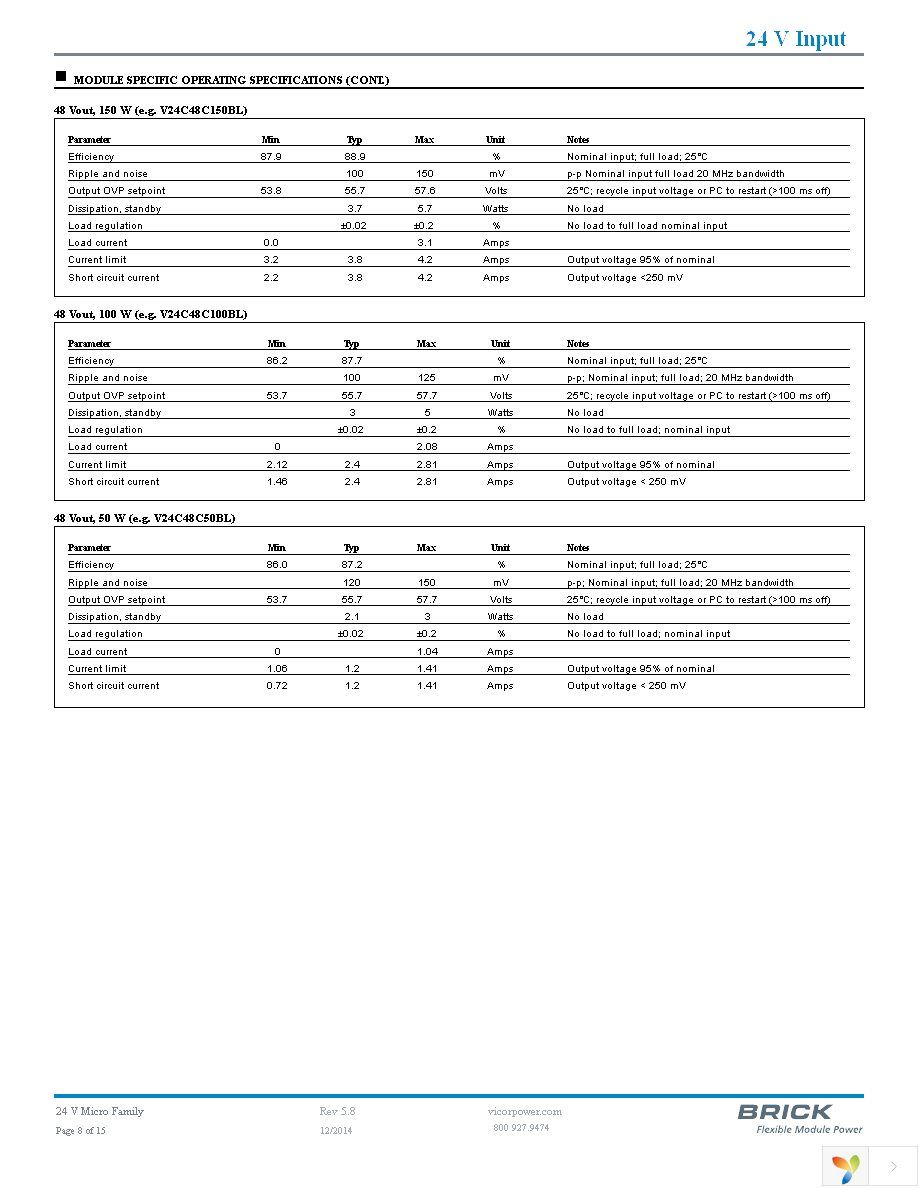 V24C5C50BL Page 8