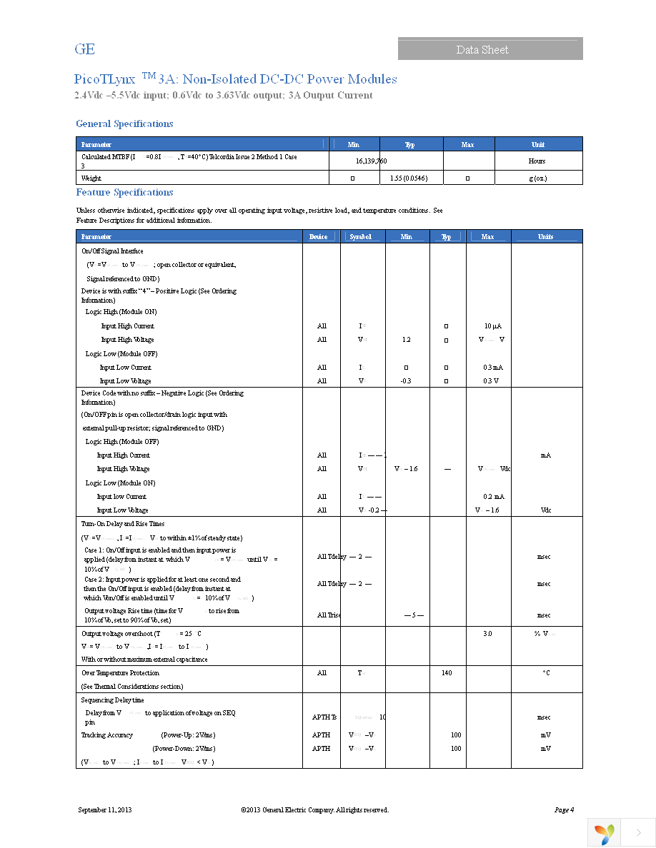 APTH003A0X-SRZ Page 4