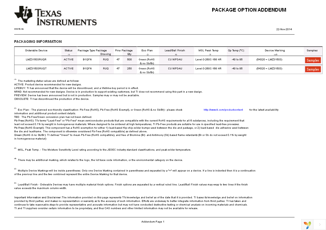 LMZ31503RUQT Page 26